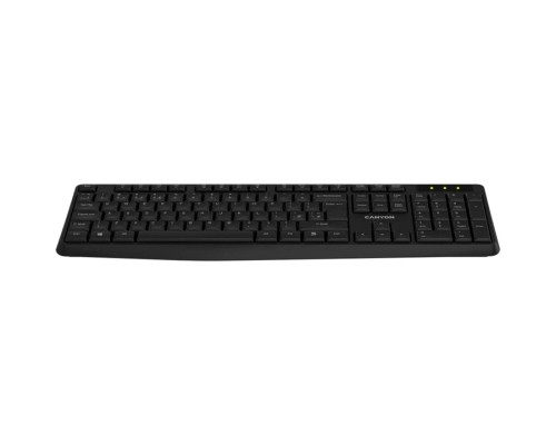 Клавіатура Canyon KB-W01 Water resistant Wireless UA Black (CNE-CKEYW01)