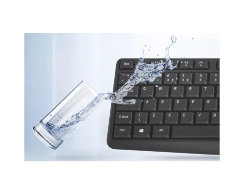Клавіатура Canyon KB-W01 Water resistant Wireless UA Black (CNE-CKEYW01)