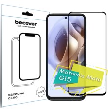 Скло захисне BeCover Motorola Moto G15 Black (713414)