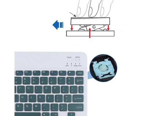 Клавіатура BeCover (245х150 мм) Bluetooth UA Dark Green (713406)