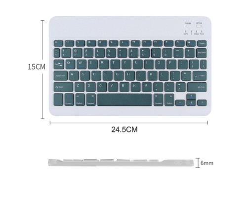 Клавіатура BeCover (245х150 мм) Bluetooth UA Dark Green (713406)