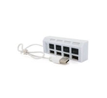 Концентратор Voltronic USB 2.0 to 4xUSB with switches white (YT-HWS4HS-W)