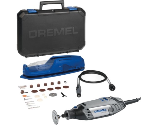 Гравер Dremel 3000-1/25 130W, 10000-33000об/хв, 25 насадок, кейс (F.013.300.0JP)