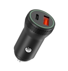 Зарядний пристрій XO 1xUSB QC3.0 + 1xUSB-C PD18W black (CC33-BK)