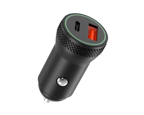 Зарядний пристрій XO 1xUSB QC3.0 + 1xUSB-C PD18W black (CC33-BK)