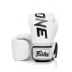 Боксерські рукавички Fairtex BGV1-ONE (натуральна шкіра) White 14 унцій (бинти в комплекті) (BGV1-ONE_14oz_White)