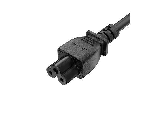 Кабель живлення C5 1.0m black ColorWay (CW-CBP084-BK)