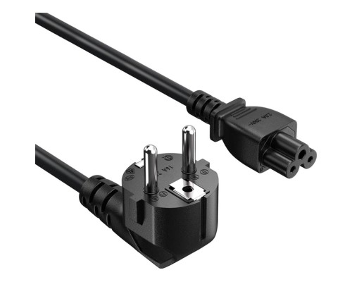 Кабель живлення C5 1.0m black ColorWay (CW-CBP084-BK)