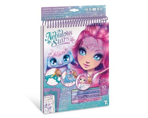 Набір для творчості Nebulous Stars Скетчбук Кристалія. Мотиви самоцвітів (11140)