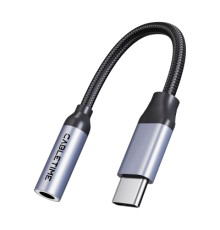 Перехідник USB-C M to 3.5mm F Cabletime (CA915361)