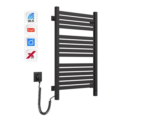 Сушарка для рушників Navin Авангард Х, 800х480, Wi-Fi, чорний муар, лівобічна (12-272155-4880)