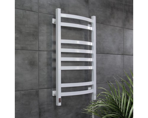 Сушарка для рушників Navin Avalon, 800х480 , таймер-регулятор, сталь, білий, праве підключення (12-103053-4880)