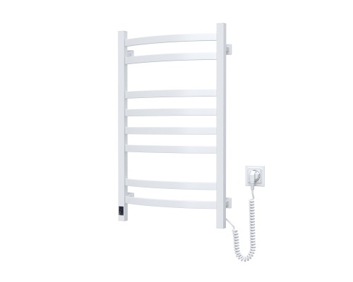 Сушарка для рушників Navin Avalon, 800х480 , таймер-регулятор, сталь, білий, праве підключення (12-103053-4880)