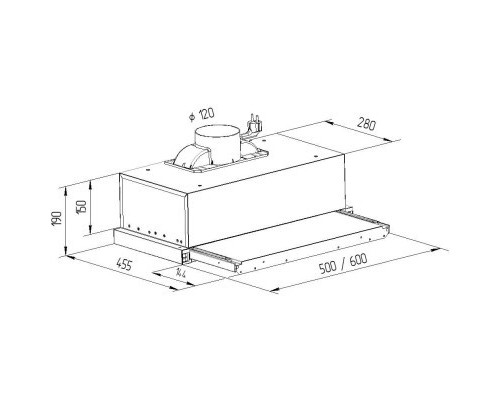 Витяжка кухонна Pyramida R-TL 50 GR