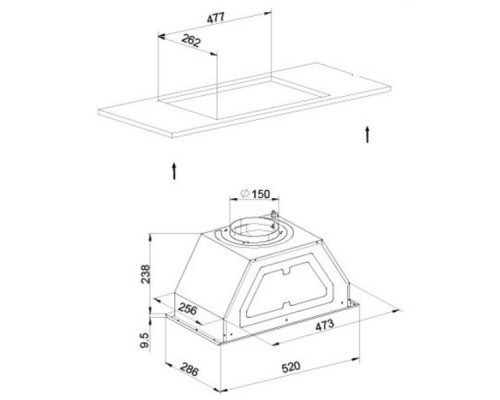 Витяжка кухонна Liberty Embed 60 X