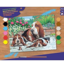Набір для творчості Sequin Art PAINTING BY NUMBERS SENIOR Basset Hounds (SA0044)