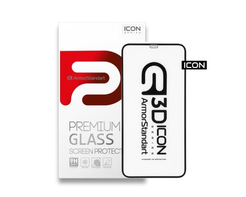 Скло захисне Armorstandart Icon 3D для Apple iPhone 11 Pro Max Black (ARM55717-GI3D-BK)