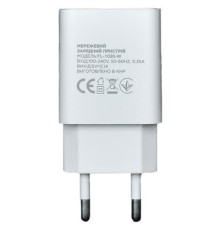 Зарядний пристрій Florence 1USB 2A White (FL-1020-W)