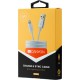Дата кабель USB 2.0 AM to Lightning 1.0m Pearl White Canyon (CNE-CFI3PW)