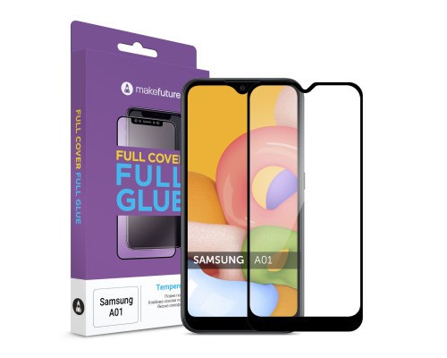 Скло захисне MakeFuture Samsung A01 Full Cover Full Glue (MGF-SA01) Скло захисне MakeFuture Samsung A01 Full Cover Full Glue (MGF-SA01)