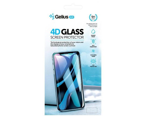 Скло захисне Gelius Pro 4D for Xiaomi Redmi Note 9 Pro/9s Black (00000079485)