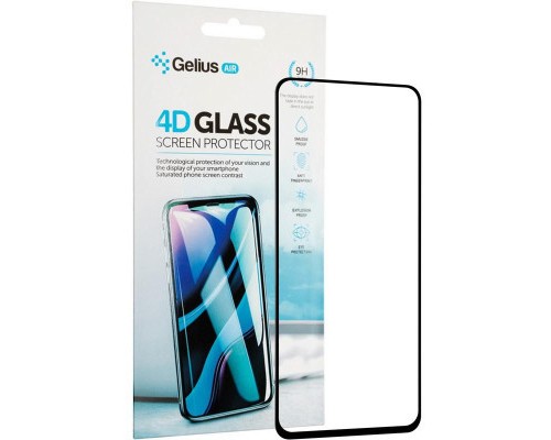 Скло захисне Gelius Pro 4D for Xiaomi Redmi Note 9 Pro/9s Black (00000079485)