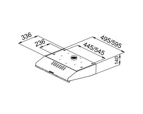Витяжка кухонна Pyramida MHX 50 IX