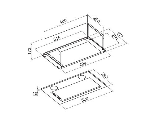 Витяжка кухонна Pyramida CHX 521 IX