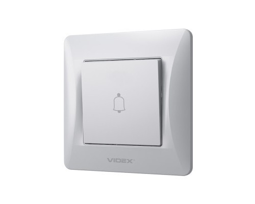 Кнопка дзвінка Videx BINERA 1кл срібний шовк (VF-BNDB1-SS)