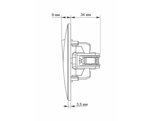 Кнопка дзвінка Videx BINERA 1кл срібний шовк (VF-BNDB1-SS)