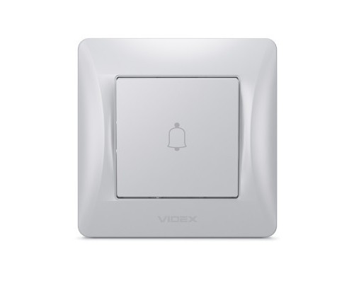 Кнопка дзвінка Videx BINERA 1кл срібний шовк (VF-BNDB1-SS)