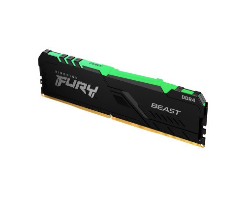 Модуль пам'яті для комп'ютера DDR4 16GB 3600 MHz Fury Beast RGB Kingston Fury (ex.HyperX) (KF436C18BBA/16)