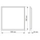 Світильник Videx LED панель 48W 4100K матова (VL-Pb484W(2))