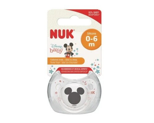 Пустушка Nuk Trendline Disney Mickey 0-6 міс., білий (3954015)