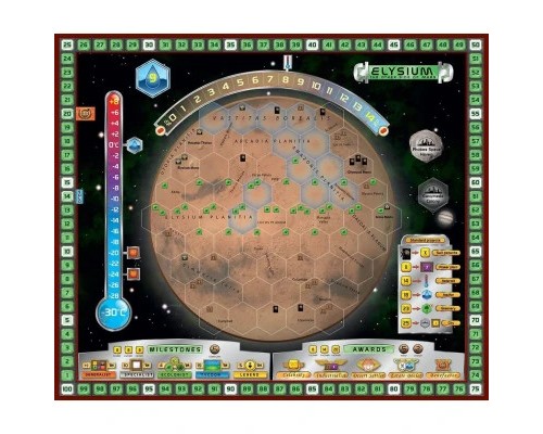 Настільна гра Kilogames Тераформування Марса. Еллада та Елізій (доповнення) Українською (1750)