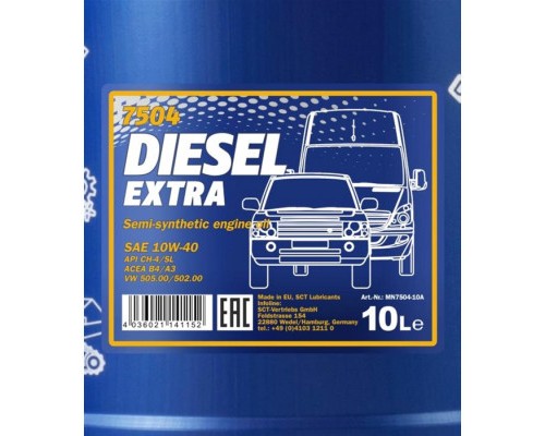 Моторна олива Mannol DIESEL EXTRA 10л 10W-40 (MN7504-10)