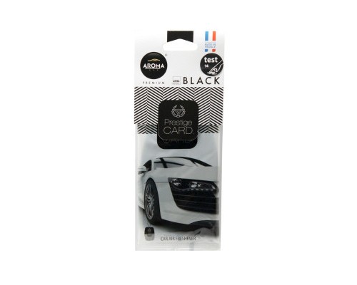 Ароматизатор для автомобіля Aroma Car Prestige Card - Black (926644) 