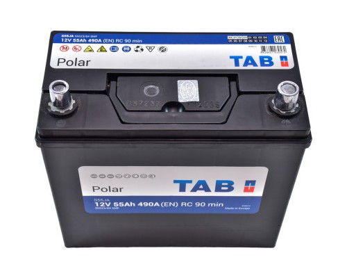 Акумулятор автомобільний TAB 55 Ah/12V Polar S Euro Japan (246 855)