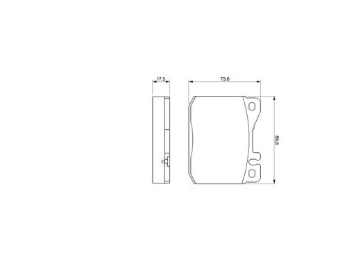 Гальмівні колодки Bosch 0 986 463 412