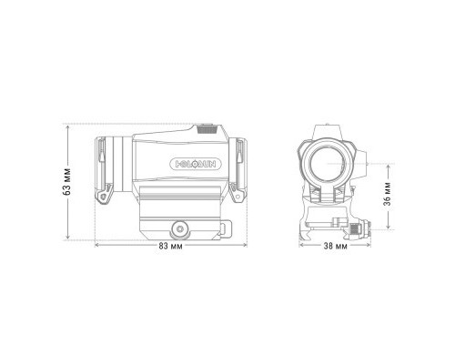 Коліматорний приціл Holosun HE515CT-RD (747016)