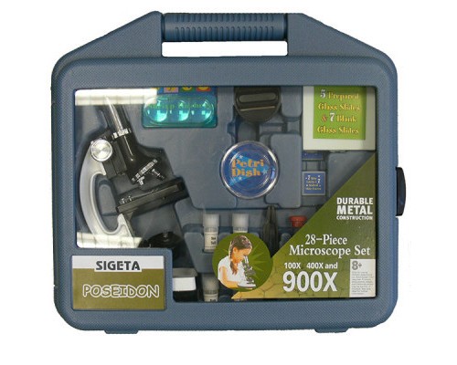 Мікроскоп Sigeta Poseidon 100x, 400x, 900x (65902)