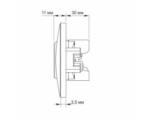 Розетка Videx BINERA 2ая (VF-BNSK2-W)