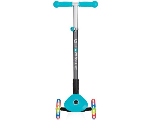 Самокат Globber Primo Foldable Lights бірюзовий (432-105-2)