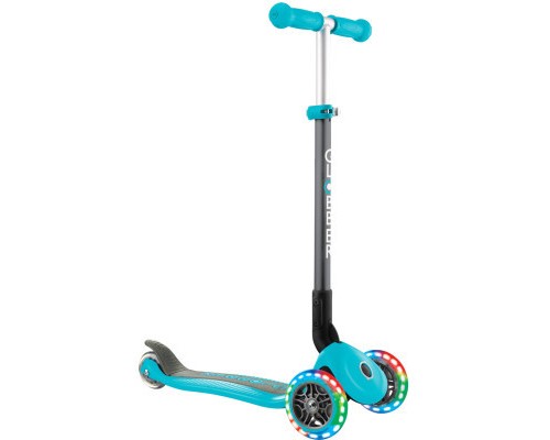 Самокат Globber Primo Foldable Lights бірюзовий (432-105-2)