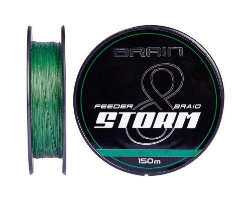 Шнур Brain Storm 8X 150m 0.08mm 11lb/4.8kg Green (1858.51.69)