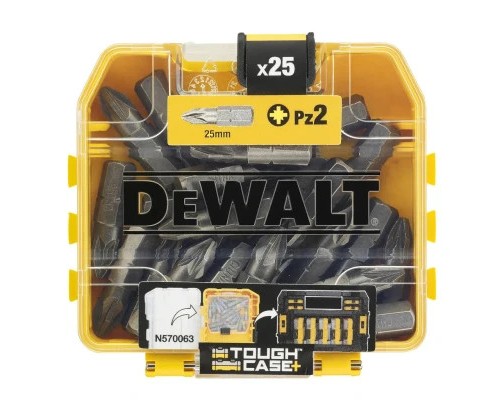 Набір біт DeWALT Pozidriv, Pz2, L = 25 мм, 25 шт (DT71521)