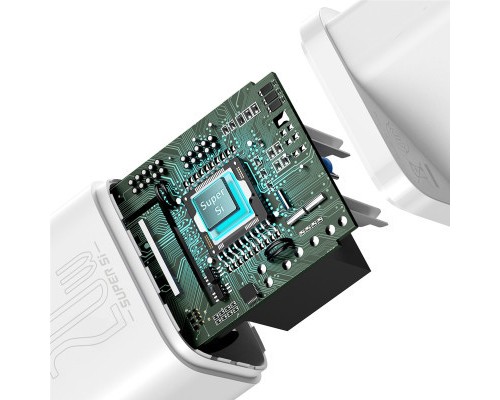 Зарядний пристрій Baseus Super Si Quick Charger 1C 20W EU White (CCSUP-B02)