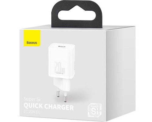 Зарядний пристрій Baseus Super Si Quick Charger 1C 20W EU White (CCSUP-B02)