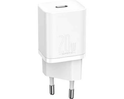 Зарядний пристрій Baseus Super Si Quick Charger 1C 20W EU White (CCSUP-B02)