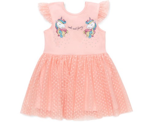 Плаття дитяче POP FASHION з фатиновою спідницею з однорогами (6831-98G-peach)